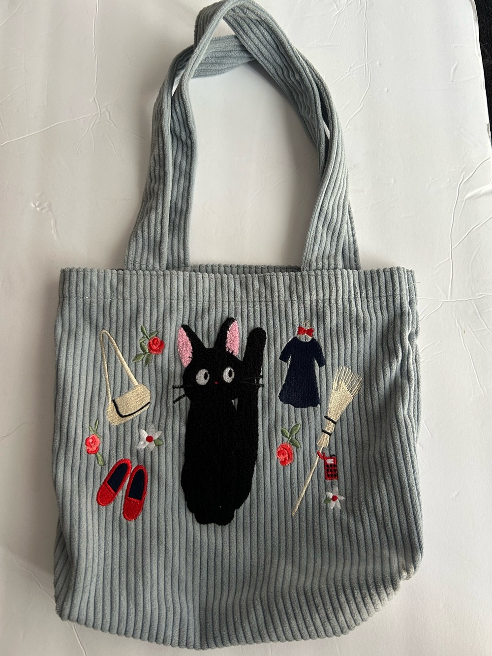 Kiki's Delivery Service Jiji Broom Mini Tote Bag Sagara Embroidery Ghibli Japan